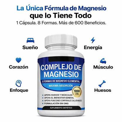 COMPLEJO DE MAGNESIO 8 EN 1 + ENVIO GRATIS