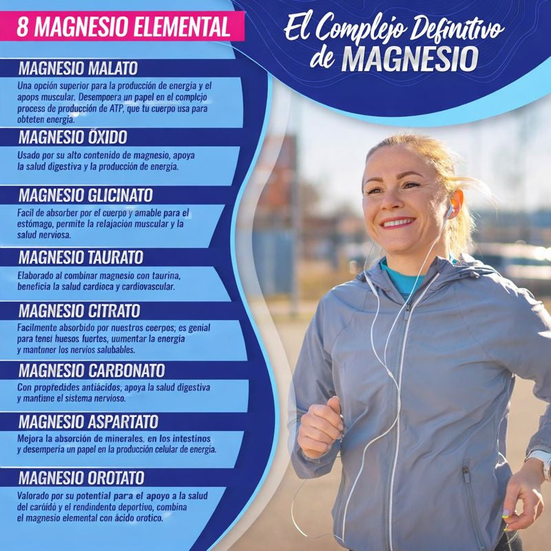 COMPLEJO DE MAGNESIO 8 EN 1 + ENVIO GRATIS